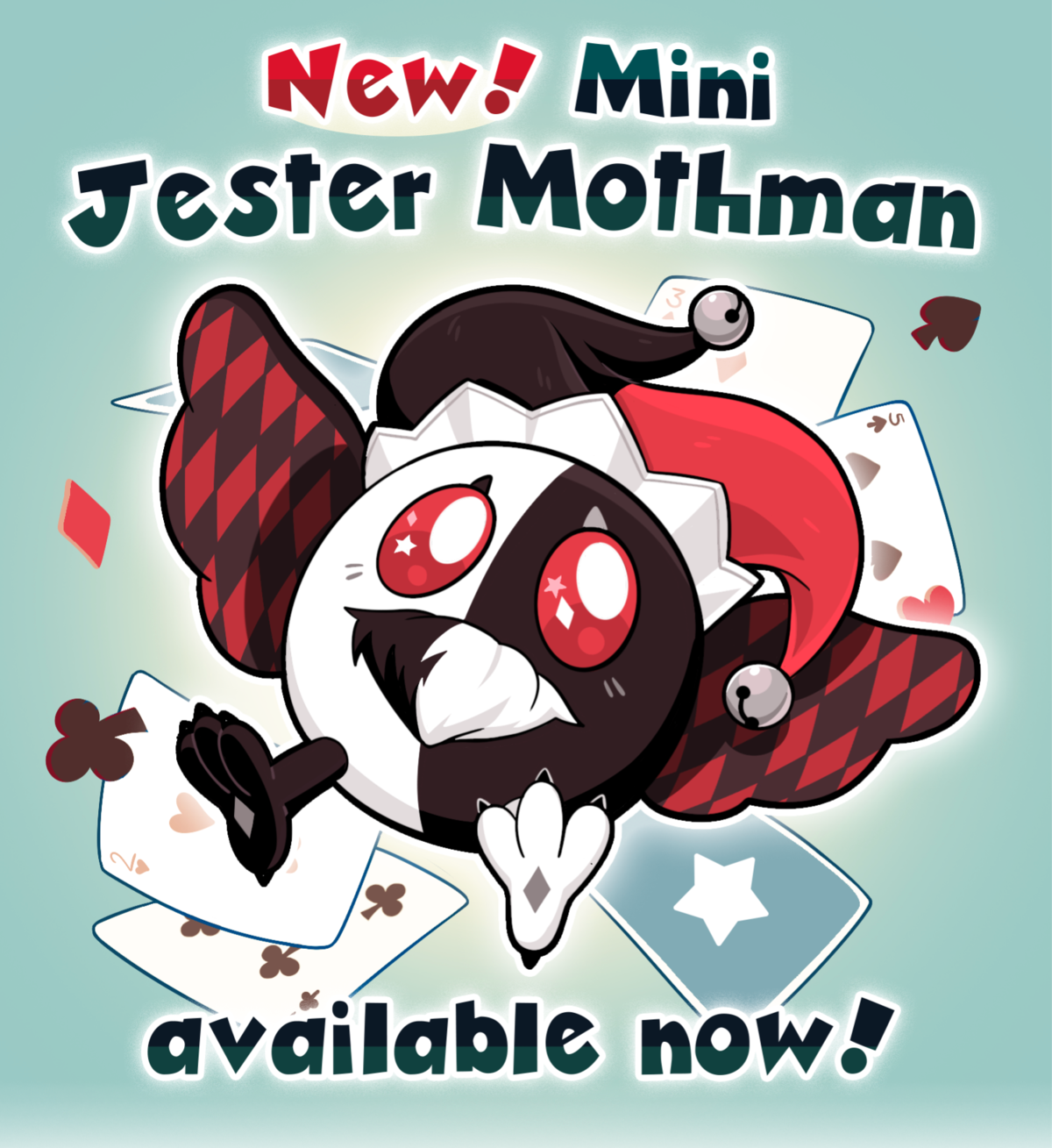 Mini Jester Mothman available now