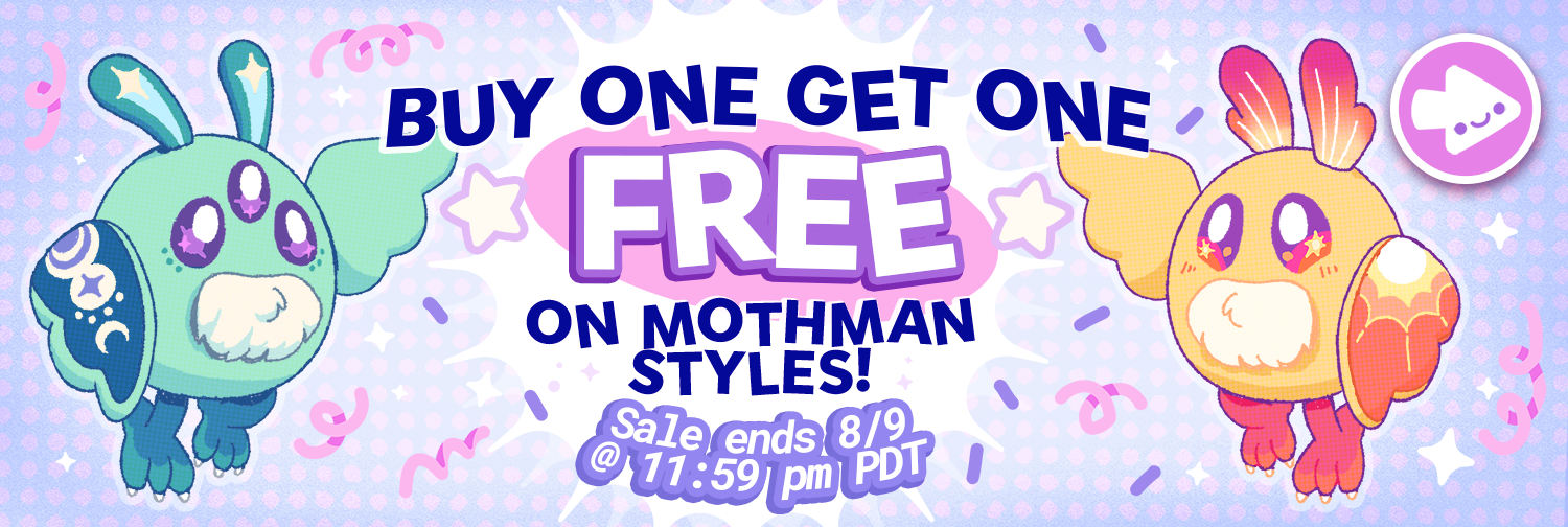 Buy One Get One Free on Mothman Styles. Ends 8/9.
